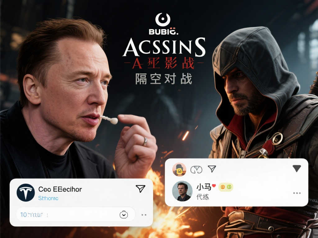 马斯克吐槽《AC影》,育碧反击:小马,代练往事提不提? 马斯克吐槽《AC影》,育碧反击:小马,代练往事提不提?